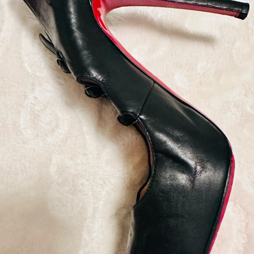 Chic Black and Red Women's Louboutin Heels - Picture 9 of 14